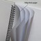 A5 Spiral Notebook Blank, 100gsm Thick Paper & Hard Kraft Cover, 60 Sheets (120 Pages), 8.35" x 5.9", Brown, 5 Pack
